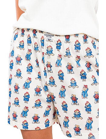 Pigiama senza maniche da donna PADDINGTON CLASSIC con stampa acquerello