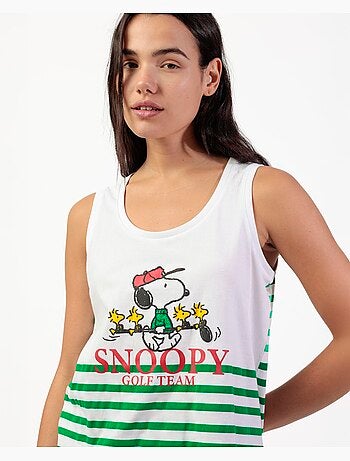 Pigiama senza maniche da donna PEANUTS Golf Team