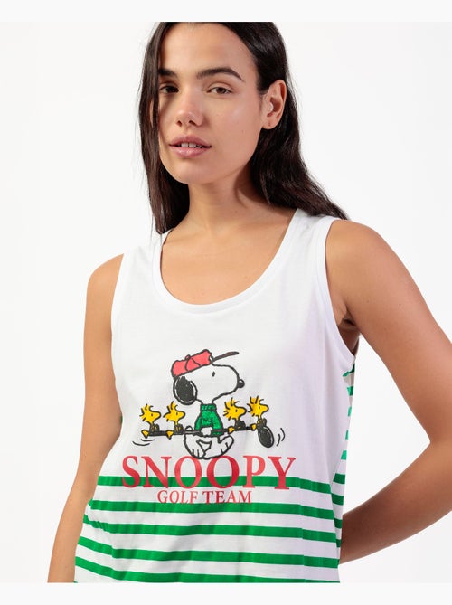 Pigiama senza maniche da donna PEANUTS Golf Team - Kiabi Pigiama senza maniche da donna PEANUTS Golf Team - Kiabi