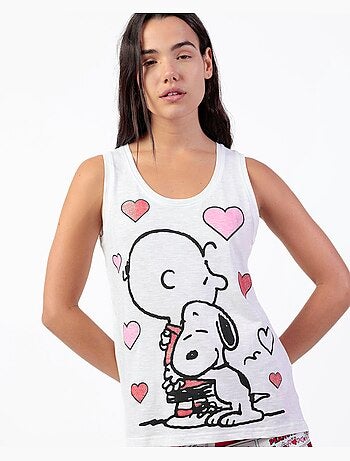 Pigiama senza maniche da donna PEANUTS Love Valentines