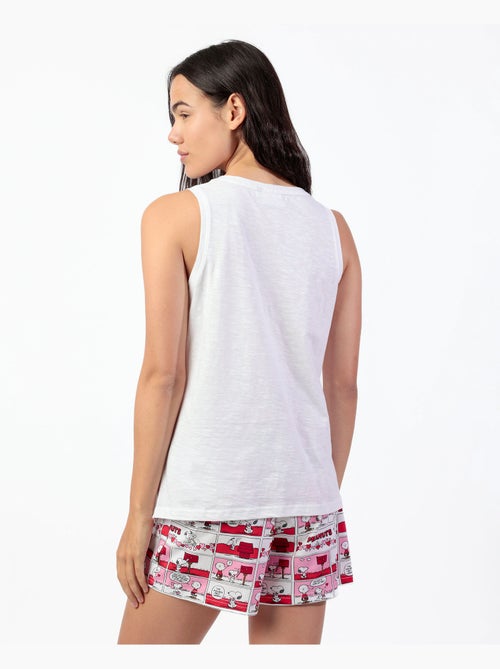 Pigiama senza maniche da donna PEANUTS Love Valentines - Kiabi Pigiama senza maniche da donna PEANUTS Love Valentines - Kiabi