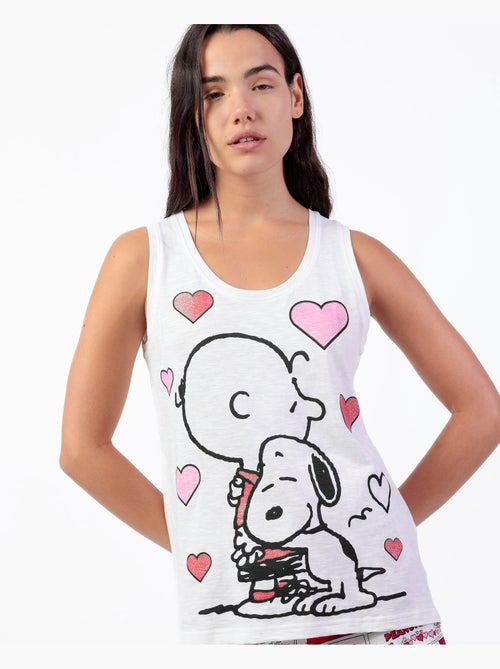 Pigiama senza maniche da donna PEANUTS Love Valentines - Kiabi Pigiama senza maniche da donna PEANUTS Love Valentines - Kiabi