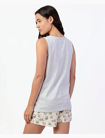 Pigiama senza maniche da donna PEANUTS Summer Break