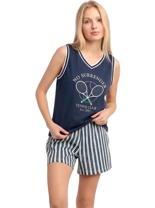 Pigiama senza maniche da tennis da donna ADMAS - Kiabi Pigiama senza maniche da tennis da donna ADMAS - Kiabi