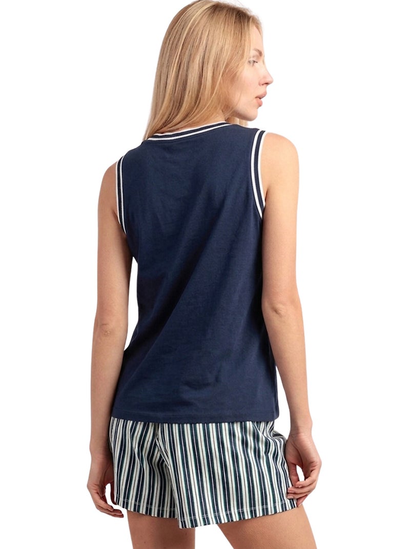 Pigiama senza maniche da tennis da donna ADMAS Blu marino - Kiabi