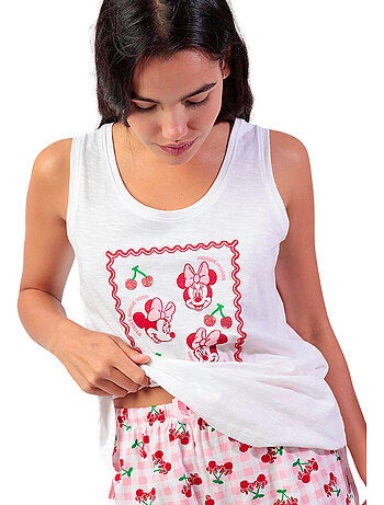 Pigiama senza maniche Disney Minnie Cherry da donna