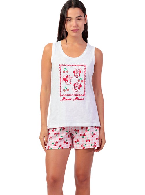Pigiama senza maniche Disney Minnie Cherry da donna - Kiabi Pigiama senza maniche Disney Minnie Cherry da donna - Kiabi