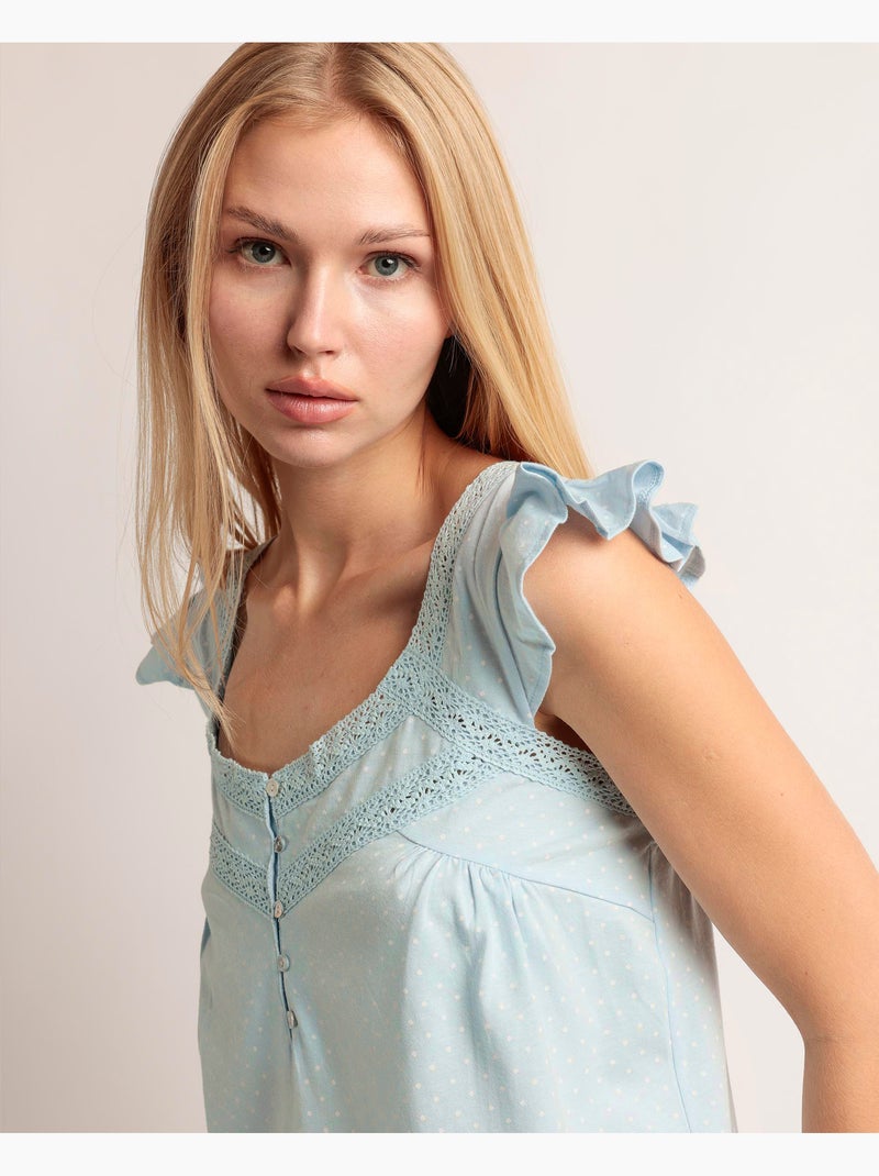 Pigiama senza maniche Dream Dots da donna ADMAS Blu cielo - Kiabi