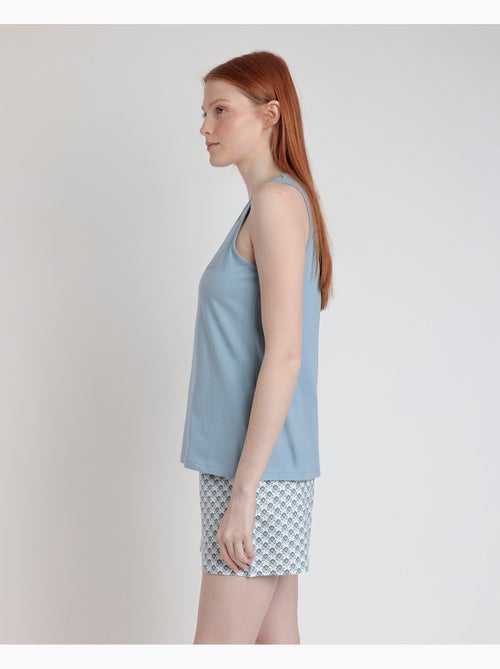 Pigiama senza maniche in stile greco da donna STAY AT HOME - Kiabi Pigiama senza maniche in stile greco da donna STAY AT HOME - Kiabi