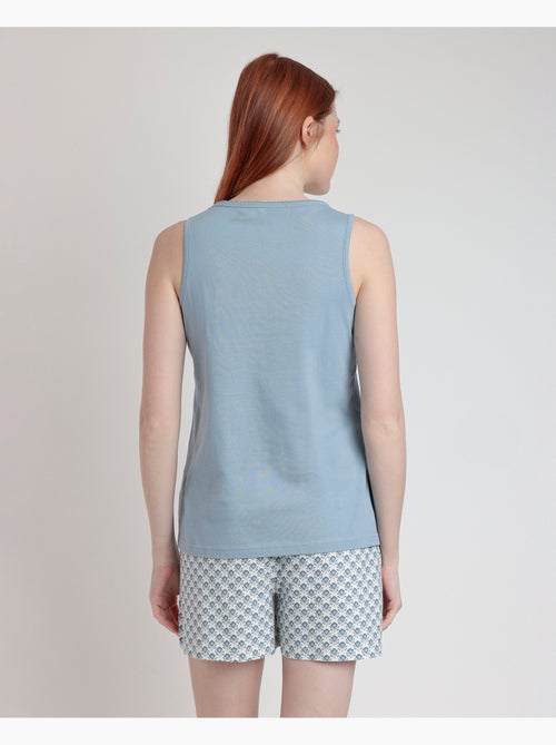 Pigiama senza maniche in stile greco da donna STAY AT HOME - Kiabi Pigiama senza maniche in stile greco da donna STAY AT HOME - Kiabi