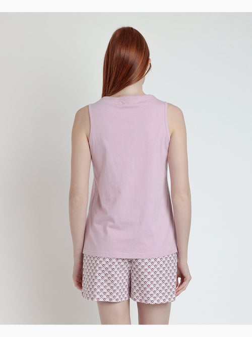 Pigiama senza maniche in stile greco da donna STAY AT HOME - Kiabi Pigiama senza maniche in stile greco da donna STAY AT HOME - Kiabi
