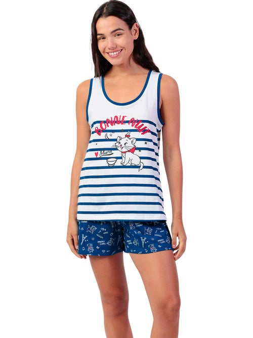 Pigiama senza maniche Marie Paris da donna DISNEY - Kiabi Pigiama senza maniche Marie Paris da donna DISNEY - Kiabi