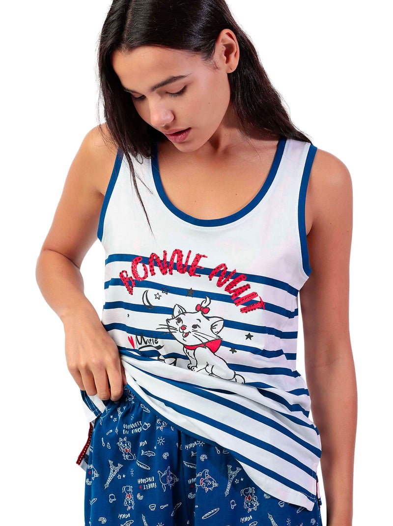 Pigiama senza maniche Marie Paris da donna DISNEY Blu - Kiabi