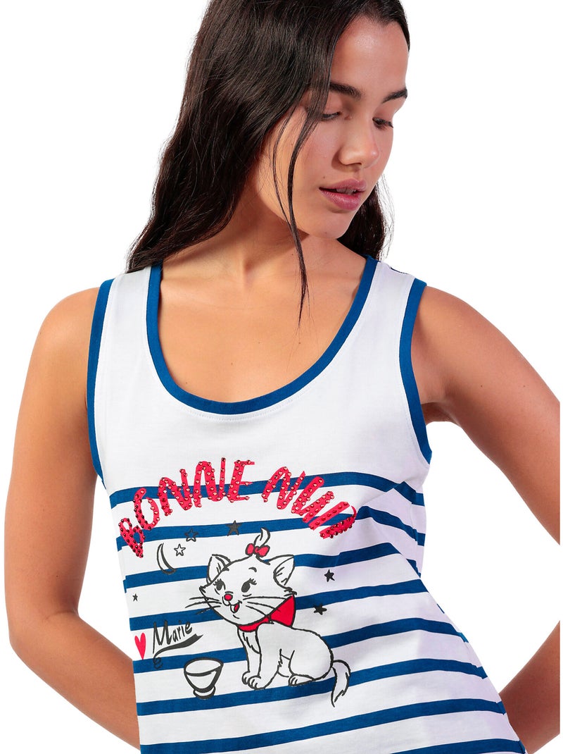 Pigiama senza maniche Marie Paris da donna DISNEY Blu - Kiabi