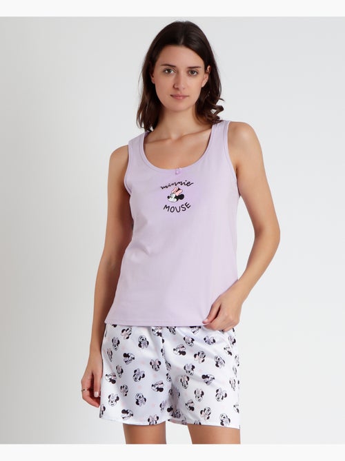 Pigiama senza maniche morbido Minnie da donna DISNEY - Kiabi Pigiama senza maniche morbido Minnie da donna DISNEY - Kiabi