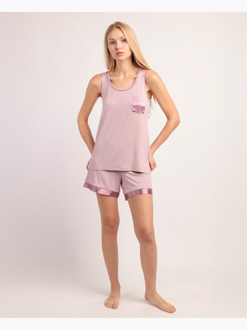Pigiama senza maniche Soft Dreams da donna ADMAS CLASSIC - Kiabi Pigiama senza maniche Soft Dreams da donna ADMAS CLASSIC - Kiabi