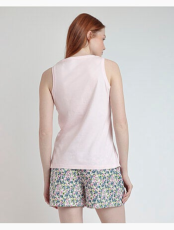 Pigiama senza maniche Sweet Garden da donna ADMAS
