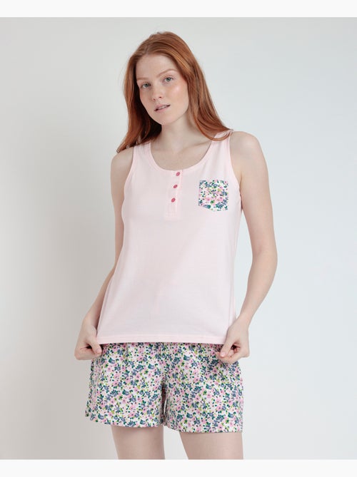 Pigiama senza maniche Sweet Garden da donna ADMAS - Kiabi Pigiama senza maniche Sweet Garden da donna ADMAS - Kiabi