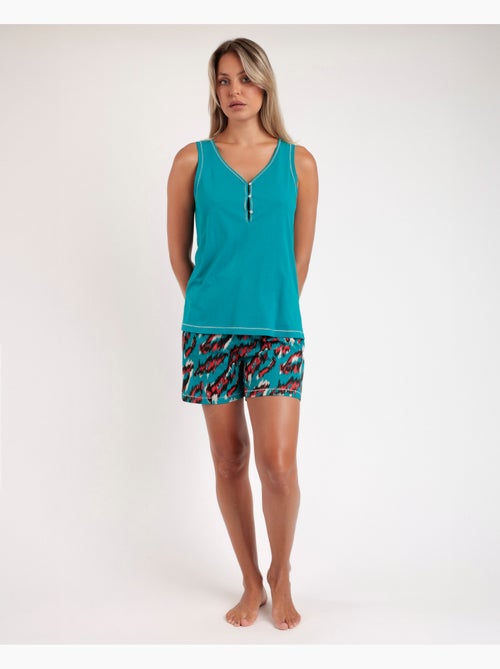 Pigiama senza maniche Wild Safari da donna ADMAS - Kiabi Pigiama senza maniche Wild Safari da donna ADMAS - Kiabi