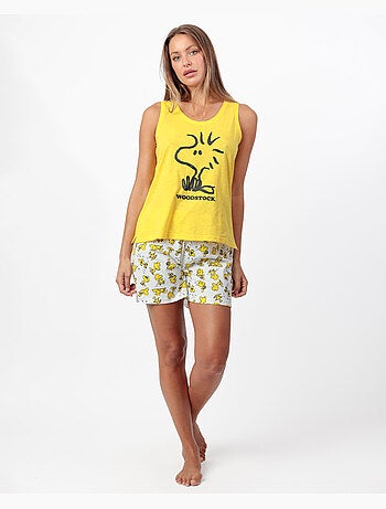 Pigiama senza maniche Woodstock da donna PEANUTS
