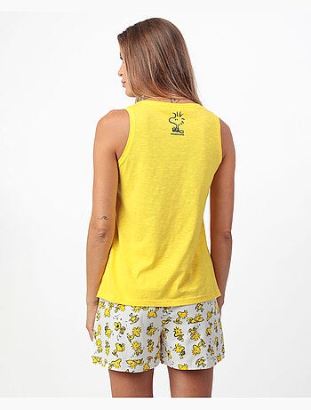 Pigiama senza maniche Woodstock da donna PEANUTS