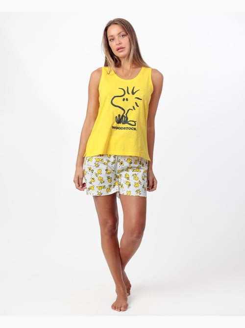 Pigiama senza maniche Woodstock da donna PEANUTS - Kiabi Pigiama senza maniche Woodstock da donna PEANUTS - Kiabi
