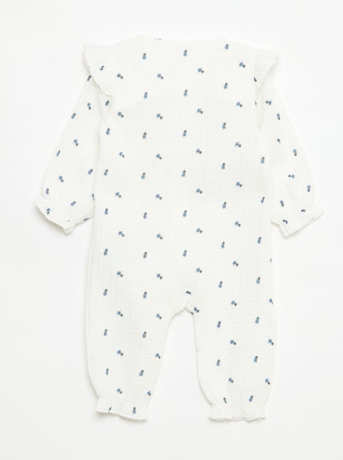 Pigiama senza piedini in doppia garza di cotone - Kiabi