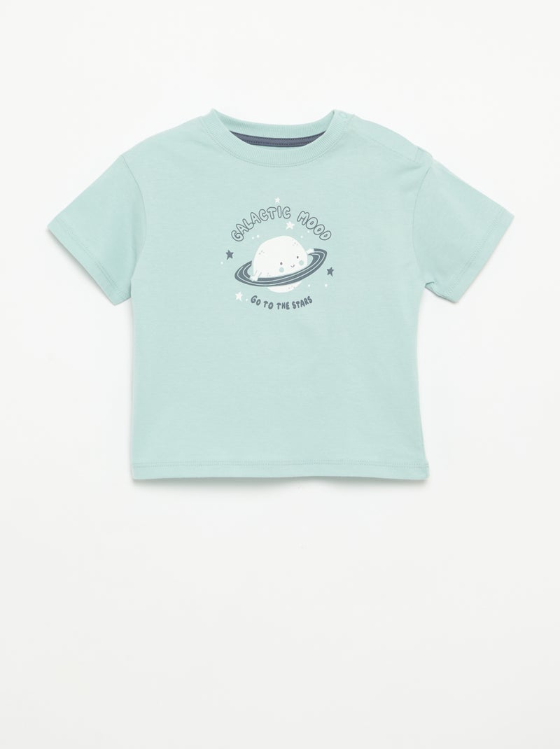 Pigiama short + t-shirt - 2 pezzi Blu - Kiabi
