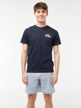 Pigiama shorts 2 pezzi stampato gamer