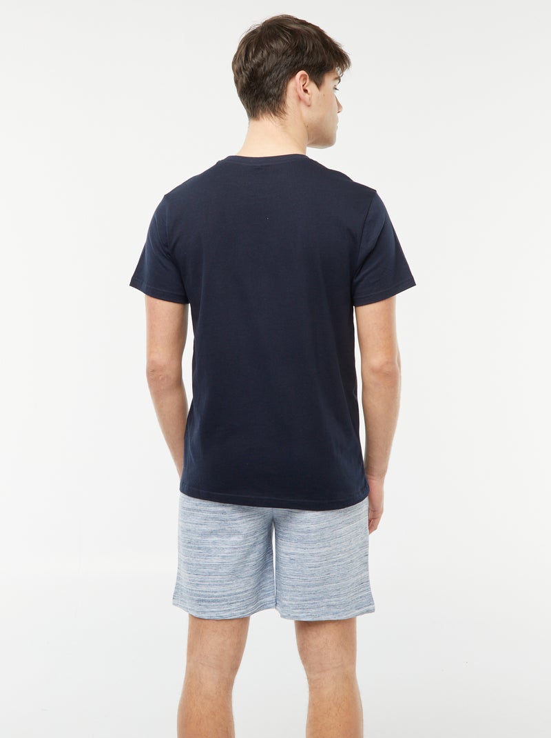 Pigiama shorts 2 pezzi stampato gamer BLU - Kiabi