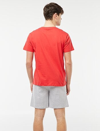 Pigiama shorts 2 pezzi stampato gamer