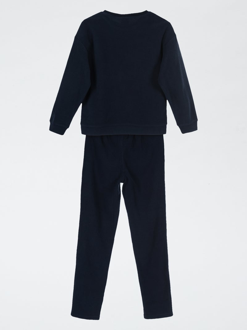 Pigiama 'Sonic' 2 pezzi - T-shirt a maniche lunghe + pantaloni Blu - Kiabi