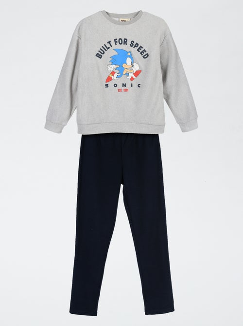 Pigiama 'Sonic' 2 pezzi - T-shirt a maniche lunghe + pantaloni - Kiabi