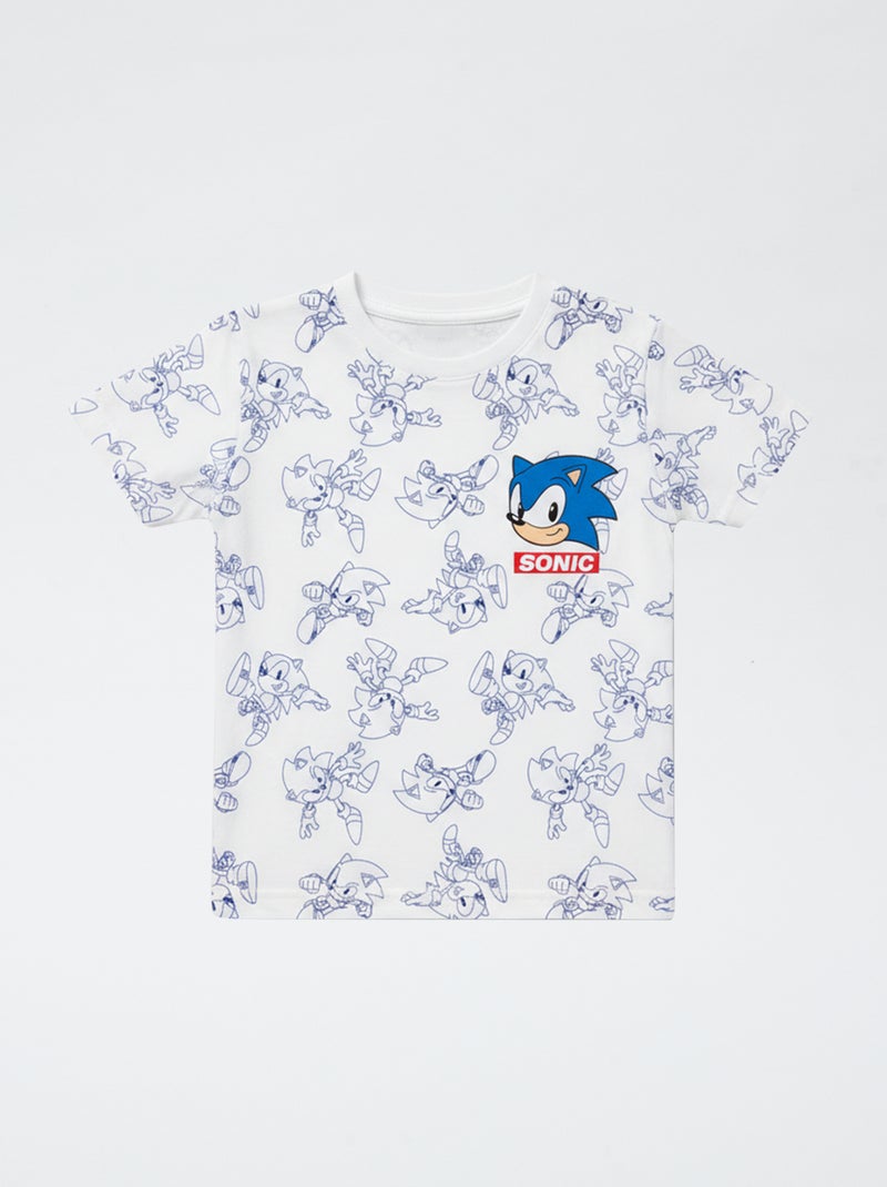 Pigiama 'Sonic' in cotone Bianco - Kiabi