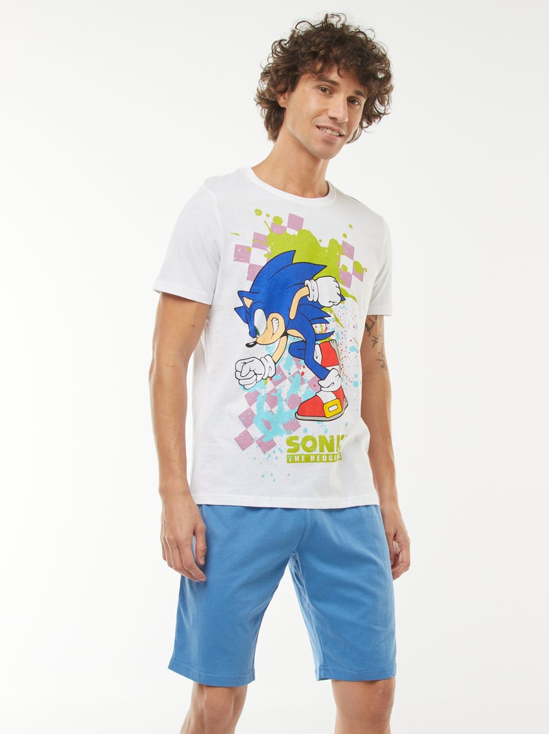 Pigiama 'Sonic' shorts + t-shirt - 2 pezzi BLU - Kiabi
