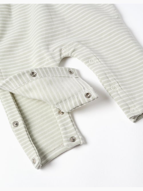 Pigiama spazzolato a righe - Kiabi