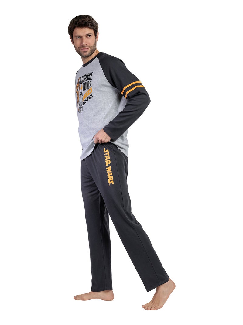 Pigiama sportivo a maniche lunghe da uomo STAR WARS Grigio - Kiabi