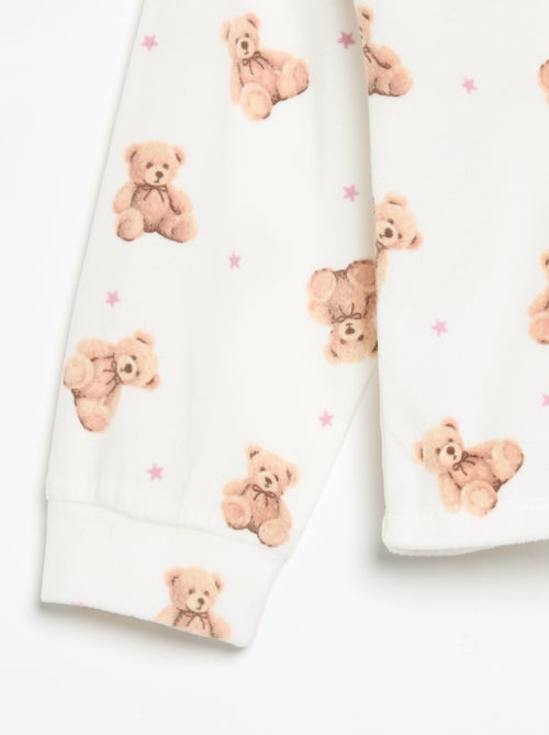 Pigiama stampato 2 pezzi - Felpa + pantaloni - Kiabi