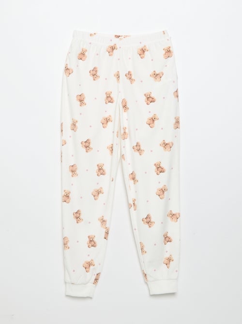 Pigiama stampato 2 pezzi - Felpa + pantaloni - Kiabi