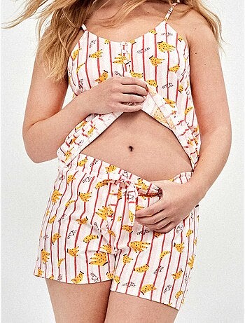 Pigiama stampato con frutti collezione frida