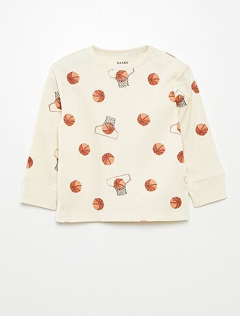 Pigiama stampato en maglia - 2 pezzi