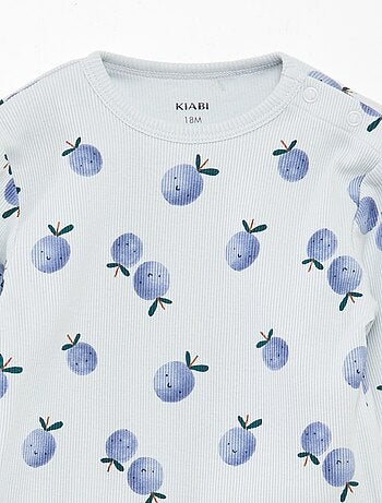Pigiama stampato en maglia - 2 pezzi
