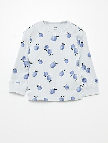 Pigiama stampato en maglia - 2 pezzi