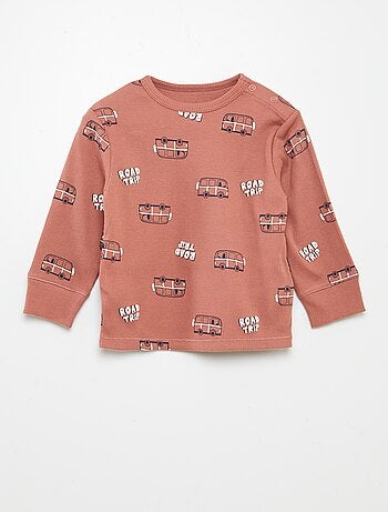 Pigiama stampato en maglia - 2 pezzi