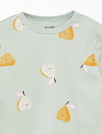 Pigiama stampato en maglia - 2 pezzi
