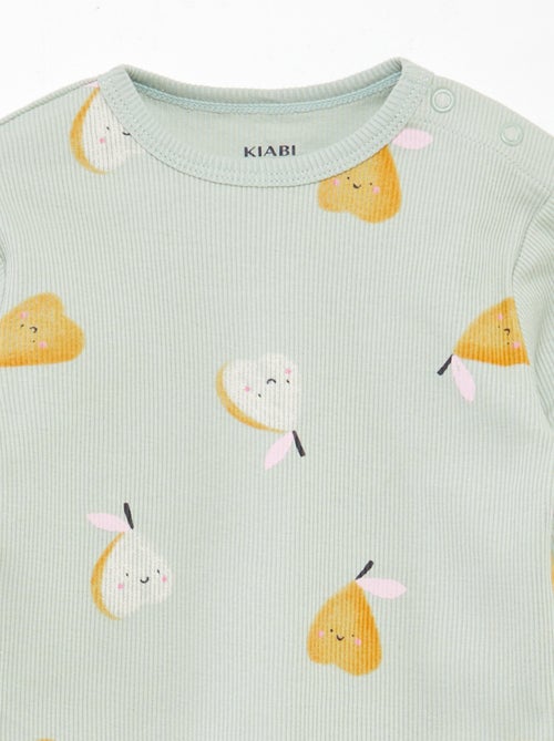 Pigiama stampato en maglia - 2 pezzi - Kiabi