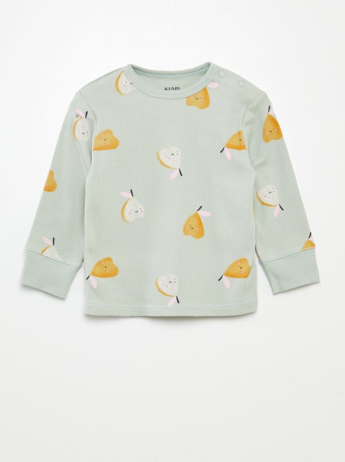 Pigiama stampato en maglia - 2 pezzi - Kiabi