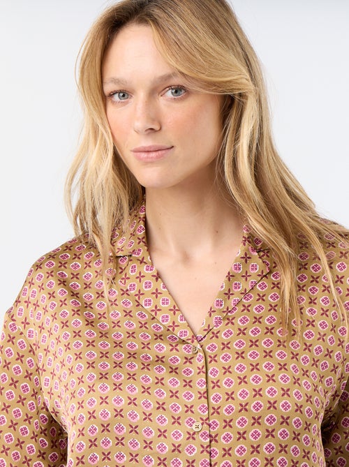 Pigiama stampato in maglia leggera - Kiabi