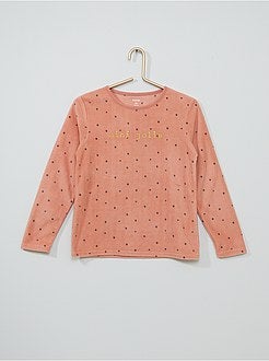 Pigiama stampato in pile - Kiabi