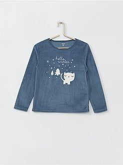 Pigiama stampato in pile - Kiabi